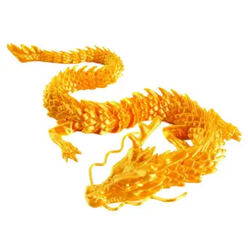3D отпечатан съчленен дракон китайски дракон гъвкав реалистичен орнамент играчка модел за домове резервоари за риба настолна и автомобили