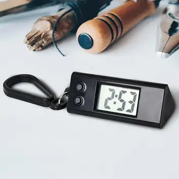Удобен подарък широко приложение преносим електронен часовник настолни аксесоари бюро електронен часовник LCD цифров дисплей