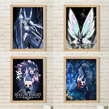 Hollow Knight плакати за стена изкуство видео игра стая декор декор дома декорации декоративна живопис геймър платно плакат картини на