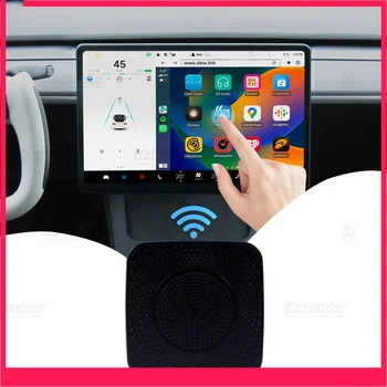 Модел 3 Y X S Безжичен адаптер за Carplay за Tesla Apple Carplay Box Поддръжка на безжичен Android Auto/CarLife