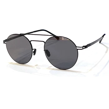 2023 Реколта класически слънчеви очила мъжки мода кръг очила модерен ретро марка UV400 нюанси безплатна доставка