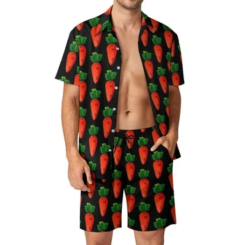 Репички риза комплекти 3D отпечатани мъже ежедневни мода къси ръкави ризи извънгабаритни плажни шорти хавайски костюми за улично облекло