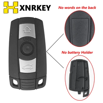 XNRKEY Remote Car Key Shell Fob за BMW 1 3 5 6 Series E90 E91 E92 E60 E70 E71 E72 E82 E87 E88 E89 3 Button Case Styling Cover