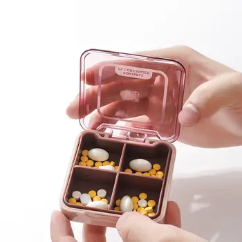  Dustproof Travel Pill Case Durable Sealed Against Moisture Mini Medicine Box Easy to Clean Eco-Friendly Pill Container Organizer