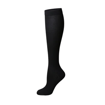 Качествени чорапи в плътен цвят Колоездене Бързосъхнещи спортни чорапи за възрастни Дишащо коляно Висококачествени нови чорапи за Унисекс 2023