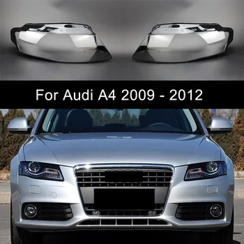 Pair преден фар капак фар черупка прозрачен абажур обектив за Audi A4 A4L B8 2009 2010 2011 2012 фар черупка