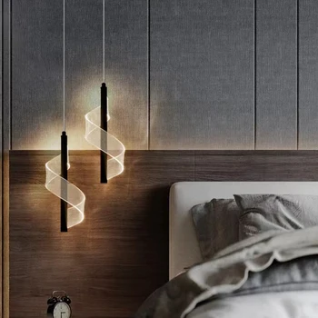 спалня нощен полилей минималистичен модерен LED висулка светлини хол ресторант бар малки висящи лампа декор светлина Fixtur