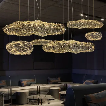 Арт декор Кухи облаци висулка светлини за хол спалня стълбище датски дизайн лампа промишлени таванско помещение светулка полилей
