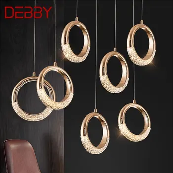 DEBBY висулка светлина модерен LED творчески осветителни тела кръгъл пръстен декоративни за дома трапезария