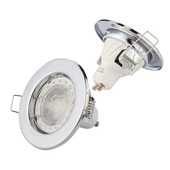 6pcs Led таван светлинни рамки лампа Downlight притежателя кръг вдлъбнати сменяеми база гнездо светлина GU10 MR16 Gu10 рамка