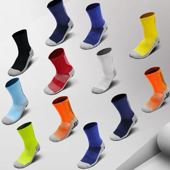 Мъжки футболни футболни чорапи против хлъзгане неплъзгащи се подложки за захващане за футбол Баскетбол Спорт Колоездене Grip чорапи