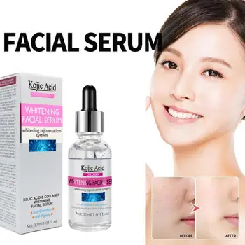 Kojic Acid Serum for Face Remover Hyaluronic Acid Whitening Fade Melanin Anti Wrinkle Facial Care Product