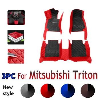 Автомобилни стелки Пълен комплект за Mitsubishi Triton L200 Sportero Hunter Strakar KA 2005~2014 Водоустойчива подова подложка Аксесоари за кола Интериор
