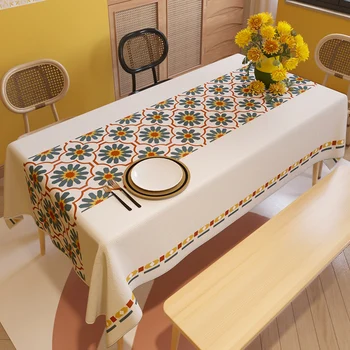 Nordic Home Правоъгълни покривки за декорация на парти на маса Бохемски водоустойчив анти-петна Nappe De Table Cover Tapete