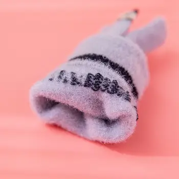 Топло Kawaii пет пръста писмо шофиране колоездене на открито ръкавици жени зимни ръкавици панда корейски ръкавици