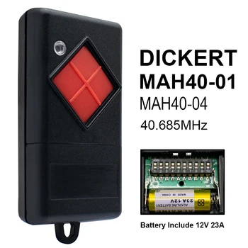 За DICKERT ръчен предавател MAHS40-01 MAHS40-04 1-канален 40mhz гараж дистанционно управление DICKERT 40.685mhz