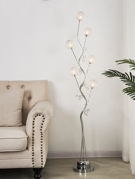Nordic модерен минималистичен хол етаж лампа творчески декорация дистанционно управление светлини персонализирани спални лампи