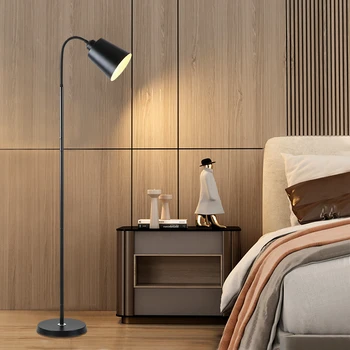 Подова лампа Всекидневна спалня Ins стил Творческа нощна лампа Модерна минималистична проучване Led вертикална настолна лампа