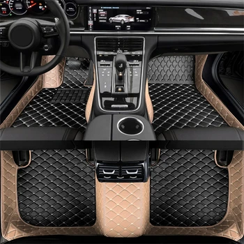 Стелки за кола по поръчка за Mercedes Benz CLA C117 2014-2019 година интериорни аксесоари Килим двуцветен пъзел