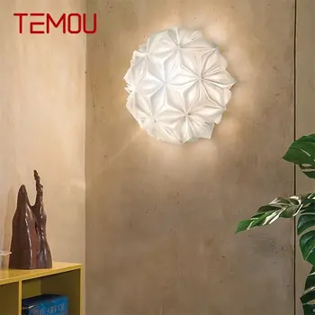 TEMOU Nordic модерна стенна лампа LED творчески дизайн декоративна стая Sconce стълби светлина