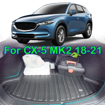 За Mazda CX-5 CX5 KF MK2 2017 - 2022 Автомобилен багажник товарен лайнер заден багажник багажник подова постелка килим 2018 2019 2020