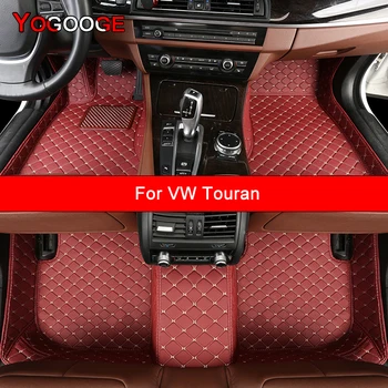 YOGOOGE Персонализирани стелки за кола за VW Touran Авто аксесоари Foot Carpet