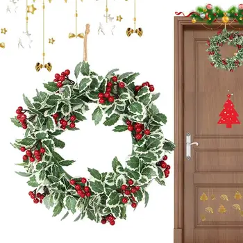 Коледен венец за входна врата Коледен изкуствен венец за врата Коледен изкуствен венец за врата мантия