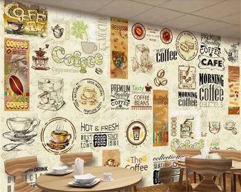 beibehang papel de parede hudas beauty Ретро кафене ресторант инструментална екипировка фон стена хартия стенопис тапет papier peint