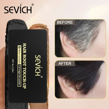 Sevich Тъмно кафяви цветове 8g коса сянка прах Hairline модифициран ремонт коса подстригване прах грим естествен капак коректор за коса