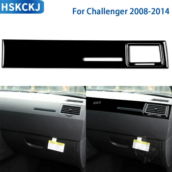 За Dodge Challenger 2008-2014 аксесоари кола черен интериор преден пътнически табло Air Outlet Trim стикер пластмаса