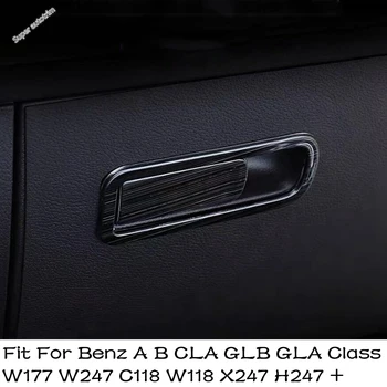 Car Copilot ръкавица кутия дръжка пайети капак тапицерия аксесоари за Mercedes Benz A B CLA GLB GLA Class W177 W247 C118 W118 X247 H247