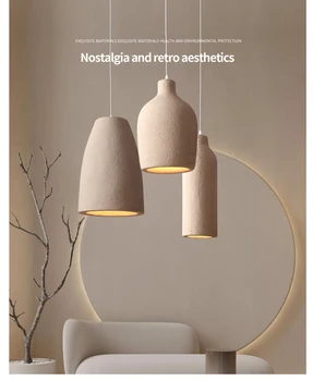 Модерен минималистичен полилей трапезария лампа нощно легло декорация на дома глина скулптура стил хол и homestay chandelie