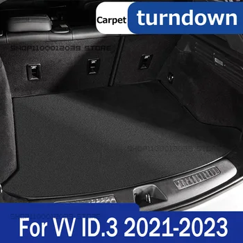 За Фолксваген VV ID3 2021-2022 2023 Багажник Мат AUTO Опашка Boot Tray Liner Товарен домашен любимец Pad Fit Подложки за съхранение Защитни аксесоари