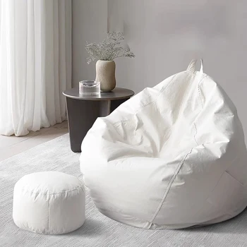 бял модерен боб чанта диван мързелив преносим къмпинг игри балкон диван спалня етаж сала и дивани Muebles мебели хол