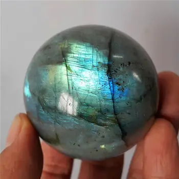 55mm естествен лабрадорит кристална сфера топка Мадагаскар
