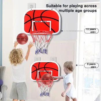 Вътрешен мини баскетболен обръч Комплект повдигане на кошница Punch Безплатно висящ тип Детски баскетболен обръч Backboard Mobile Funny Game играчка