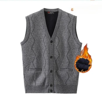 New Autum моден дизайнер марка пуловер V врата жилетка мъже трикотажни без ръкави случайни мъжки дрехи диамант пуловер A24