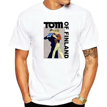 TOM OF FINLAND тениска ГЕЙ ЧЕНГЕ ПОЛИЦИЯ ИГРАЧКА МОМЧЕ Памучна мъжка тениска Нова тениска TEE Дамски блузи