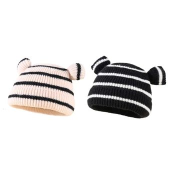 Bonnet Cap Winter Warm Hairball Hat Beanie Cap for Baby Infant Toddler Newborn