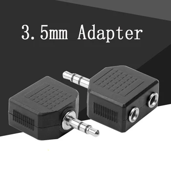 Аудио слушалки за слушалки сплитер адаптер 3.5mm към 2 слушалки стерео слушалки сплитер слушалки аксесоари