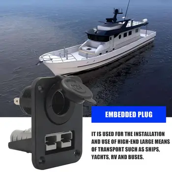  за Андерсън Plug C-Igarette запалка гнездо зарядно устройство Flush Mount вдлъбната плоча за каравана кемпер лодка камион