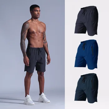 Нови спортни шорти мъжки летни мъжки фитнес бягане свободно време обучение панталони бързосъхнещи дишащи тънки панталони