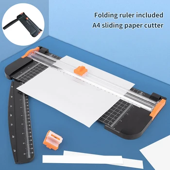 Portable A4 хартия тример хартия Кътър машина за рязане 12.2 инчов рязане дължина за занаятчийска хартия карта снимка ламинирана хартия