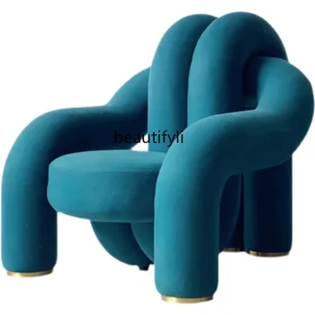 Дизайнер FRP специална форма водопровод стол усукана форма творческа личност единичен отдих стол Homestay Хотел Апартамент