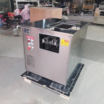 Пълна автоматична наклонена машина за нарязване на риба Машина за нарязване на месо Малка черна машина за нарязване на прясна риба Мариновани китайски