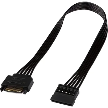 1Pcs SATA захранващ удължителен кабел, 15 пинов SATA мъжки към женски разширител захранващ кабелен адаптер за твърд диск HDD, SSD, 30CM