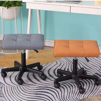 Мобилен стол за крака Сив сладък пространство спестяване преносим минималистичен стол за крака спалня малък салон Nordic Hocker Домакински продукти