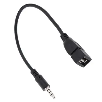 Automobile 3.5mm адаптер кабел за кола кабел към USB музикален адаптер превозни средства висока вярност стерео жак кабели за възпроизвеждане на музика
