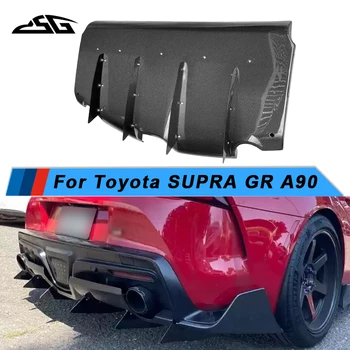  Дифузьор за устни от въглеродни влакна за Toyota Supra A90 Аксесоари за защита на автомобила Комплекти за тяло