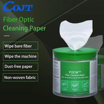 Fiber почистващи кърпички платформа Хартия без прах Оптични кърпички с ниска плътност Оптични влакна чиста хартия FTTH инструменти